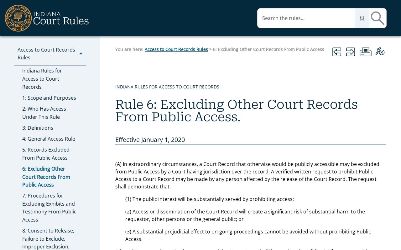 Fayette County criminal docket court exclusion rule