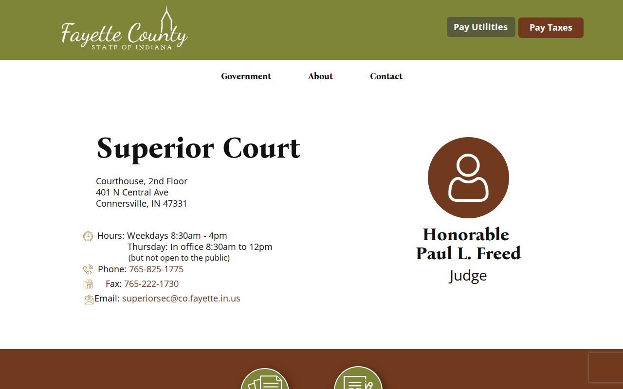 Fayette County Superior Court docket office